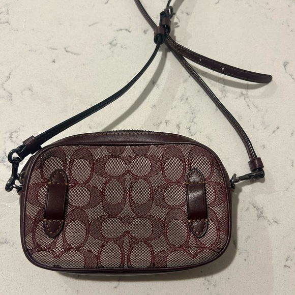 Coach Maroon Signature Crossbody Bag - Picture 2 of 3
